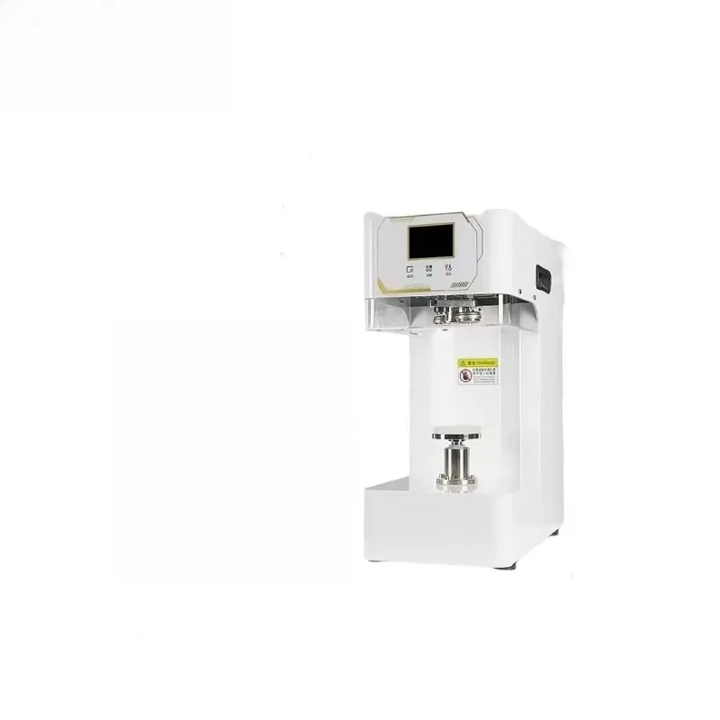 Automatic Can Sealing Machine for Plastic Can Beer Caps Foil Packaging Canned Soda Bubble Tea