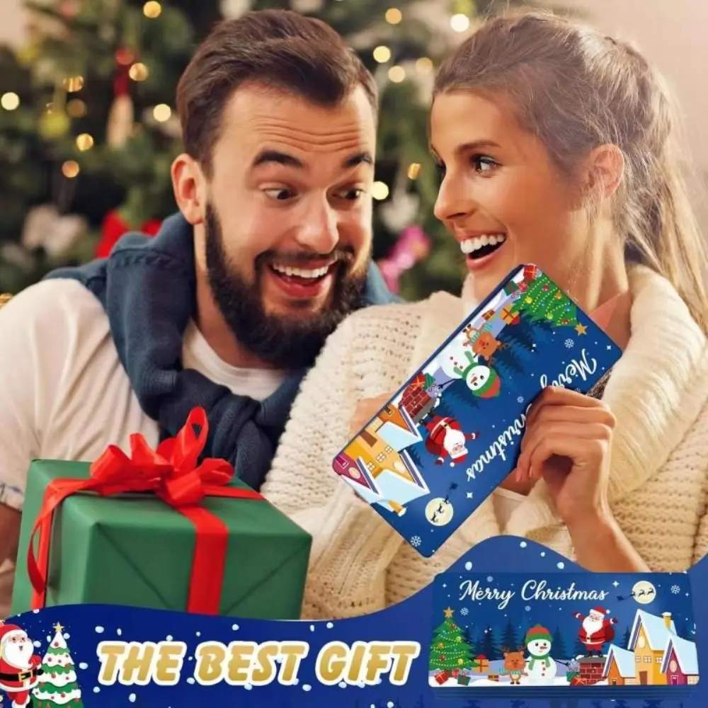 

Creative Santa Claus Christmas Cash Gift Envelope Christmas Tree with 10 Slots Christmas Money Holder Christmas Red Envelope