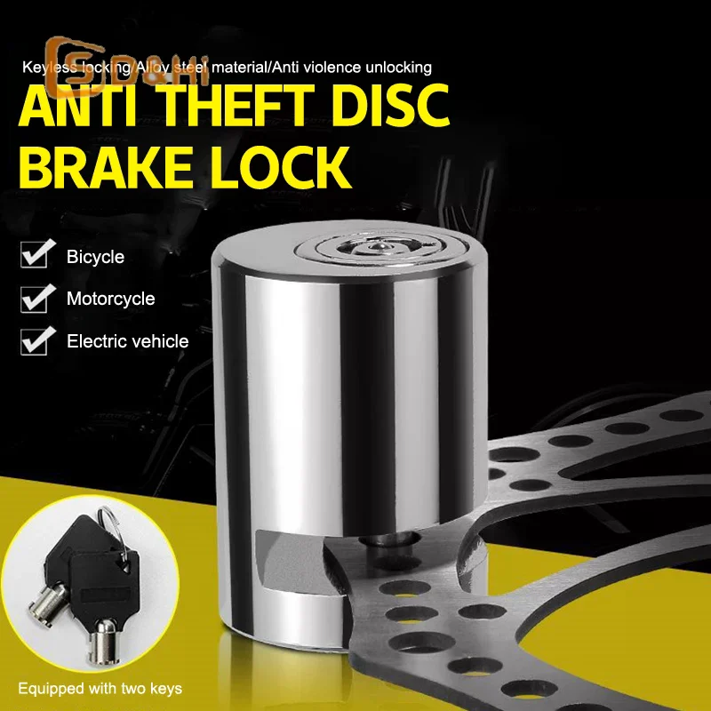 

Stainless Steel Universal Motorcycle Disc Brake Lock Anti-theft Disc Brake Lock Stainless Steel Disc Lock With 2 Key