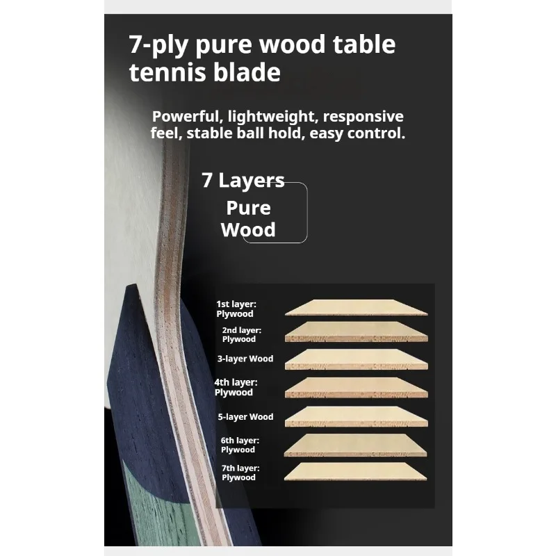 YINHE شفرة تنس الطاولة الخارجية/الداخلية الكربون العطري 7-Ply D816K/A/G المهنية FL/CS بينغ بونغ مجداف الخفافيش الهجومية