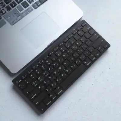 

Ultra-Thin Wireless Hebrew Keyboard Office Portable Silent Compact Work Laptop Computer Accessory Electronic Keyboard