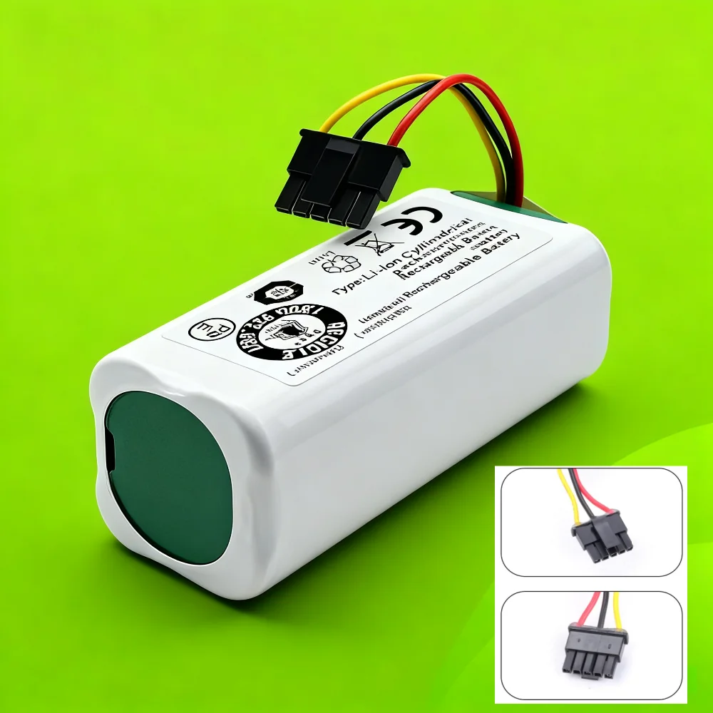 14.4V/14.8V 3500mAh Rechargeable Li-ion Battery Pack, Compatible for Xiaomi Mijia Mi, Robot Vacuum Mop 2 Lite MJSTL.