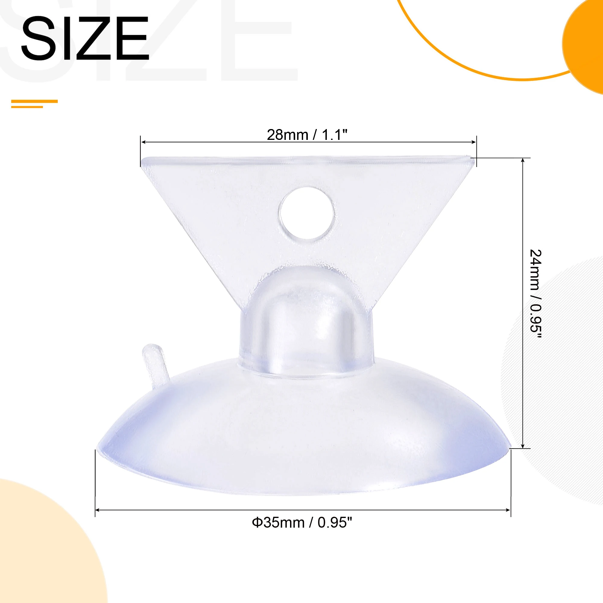 UXCELL 10Pcs Bulb Changers Suction Cup Light Lamp Replacing Tools for GU10 MR16 Bulbs Clear PVC Suction Cup Removal Tool
