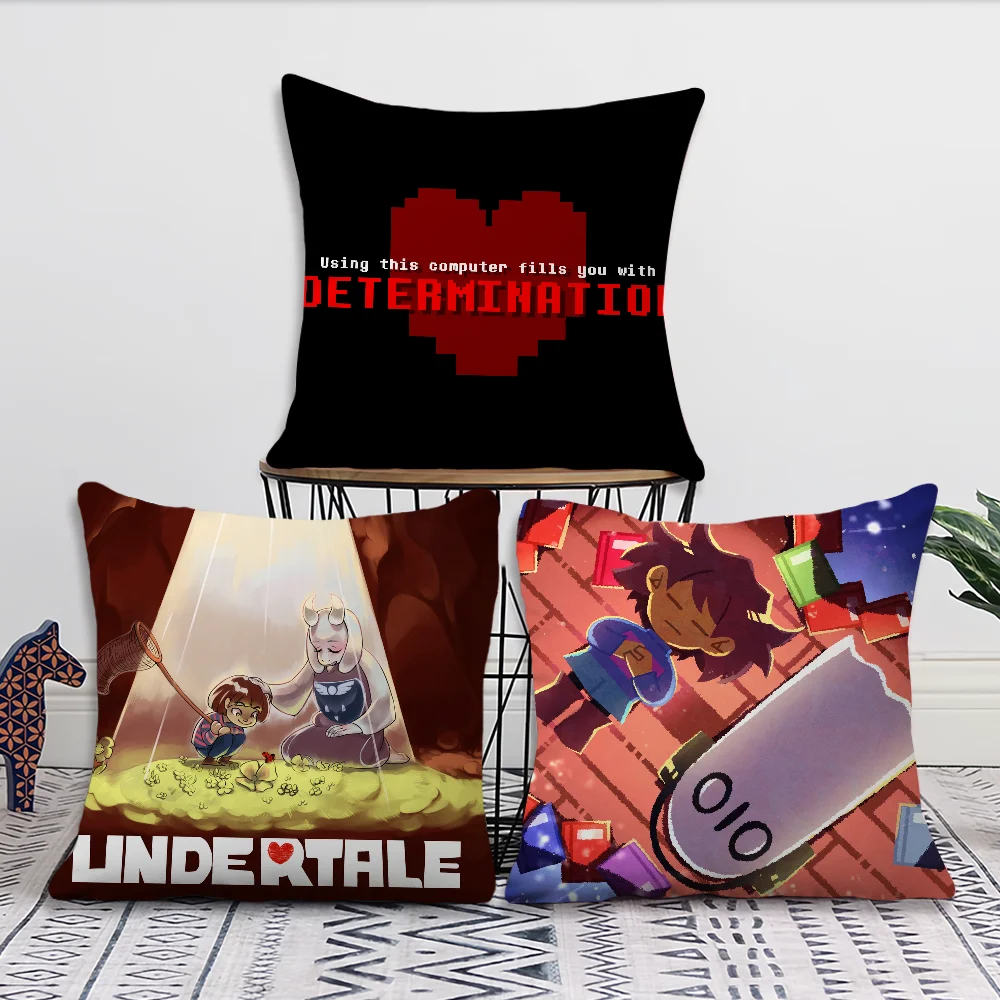 Game U-UndertaleS Comfortable Decorative Pillow Case Suitable for Home Living Room Sofa Room Decoration