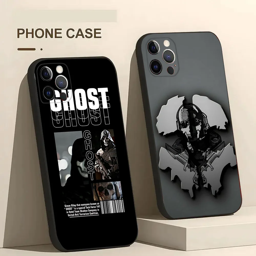 C-COD Call Of D-Duty Ghost Phone Case For Iphone 15 11 13 14 Pro Max 7 8 Plus X Xr Xs Max Se2020 12mini Cover Case