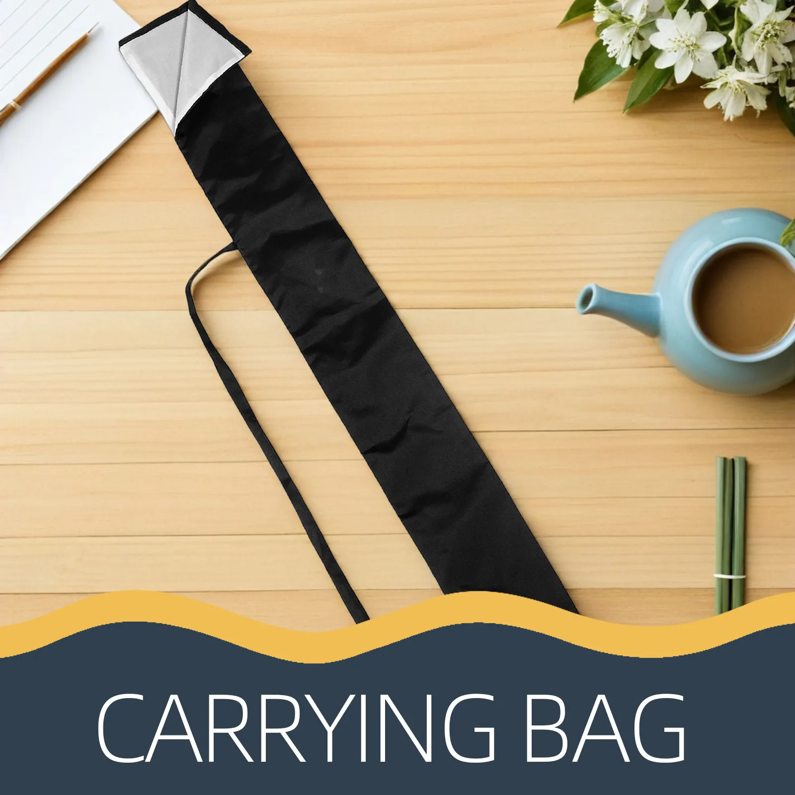 Carrying Bag Japanese Storage Bag Wear Resistant Protective Cover for Martial Arts Practice Swords Carrying Case