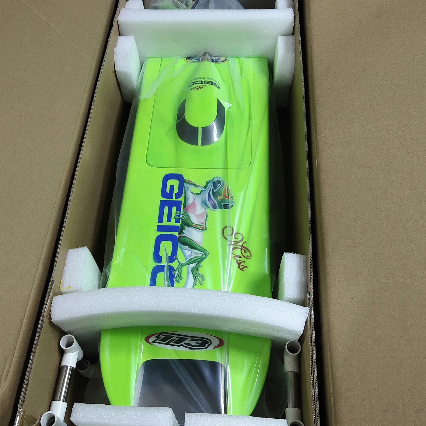 91,5 cm RC Boot Bürstenlosen Motor Frosch Prinz 113 Fernbedienung Schnellboot Fiberglas Material RC Boot Rumpf Erwachsene Spielzeug geschenk