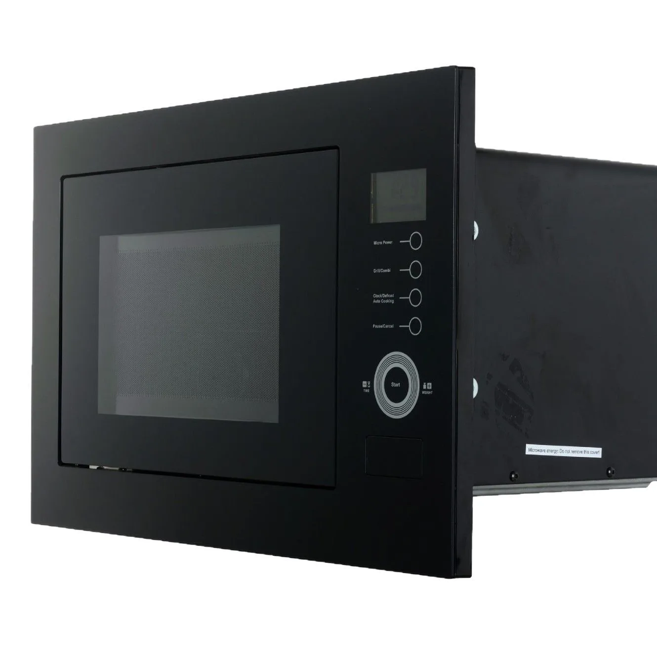 فرن ميكروويف منزلي كهربائي مدمج باللون الأسود سعة 25 لتر، وظيفة ذكية للشواء، تجارة التصدير المباشر من الشركة المصنعة