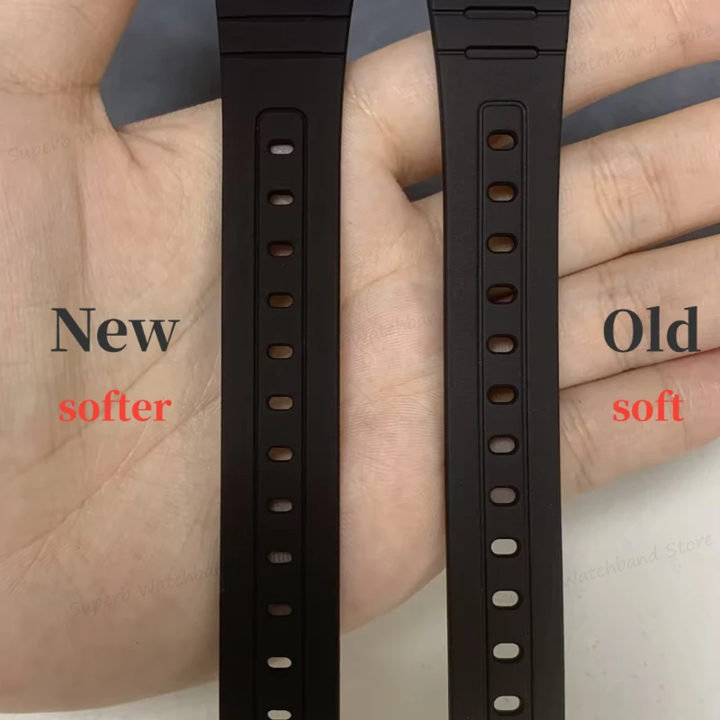 Silicone Watch Band Soft Rubber Bracelet for Casio F91W F105/108/A158/168 SGW400 AE1200/1300 Sport Wristband Watch Accessories