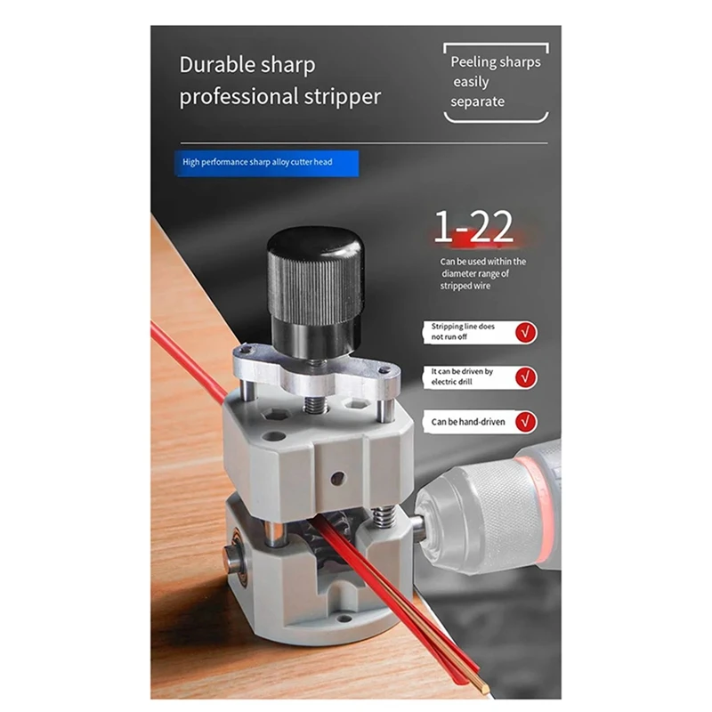 Manual Wire Stripping Powered Wire Stripper Machine, Copper Wire Stripper, Drill Wire Stripper, Electric Wire Stripp-VVNB