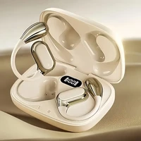 Écouteurs sans fil Bluetooth à oreille ouverte, écouteurs sonores stéréo avec autonomie de 50 heures avec écouteurs étanches IPX7 pour le fitness 4
