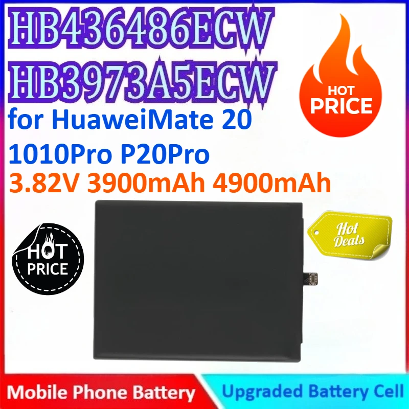 

HB3973A5ECW/HB436486ECW 3900mAh/4900mAh 3.82V Mobile Phone Battery For Huawei Mate 20 10 10Pro/P20 Pro For Honor View 20 V20