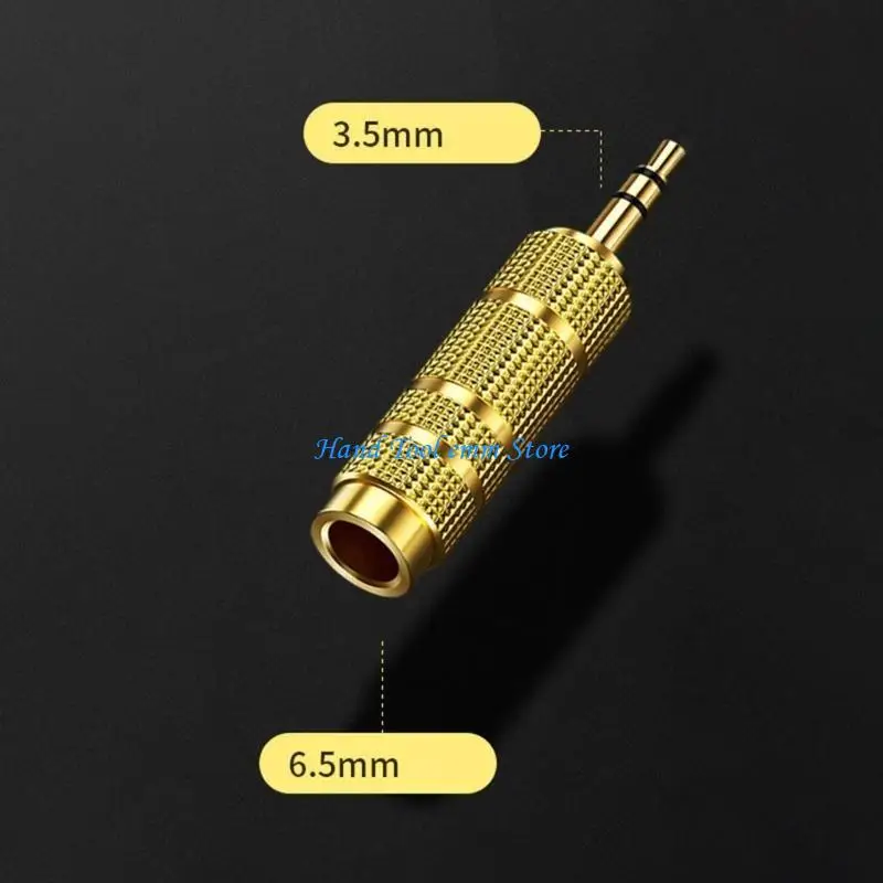 H37F 6.5mm to 3.5mm Auditory Adapters Set Male Female Connection for Microphones