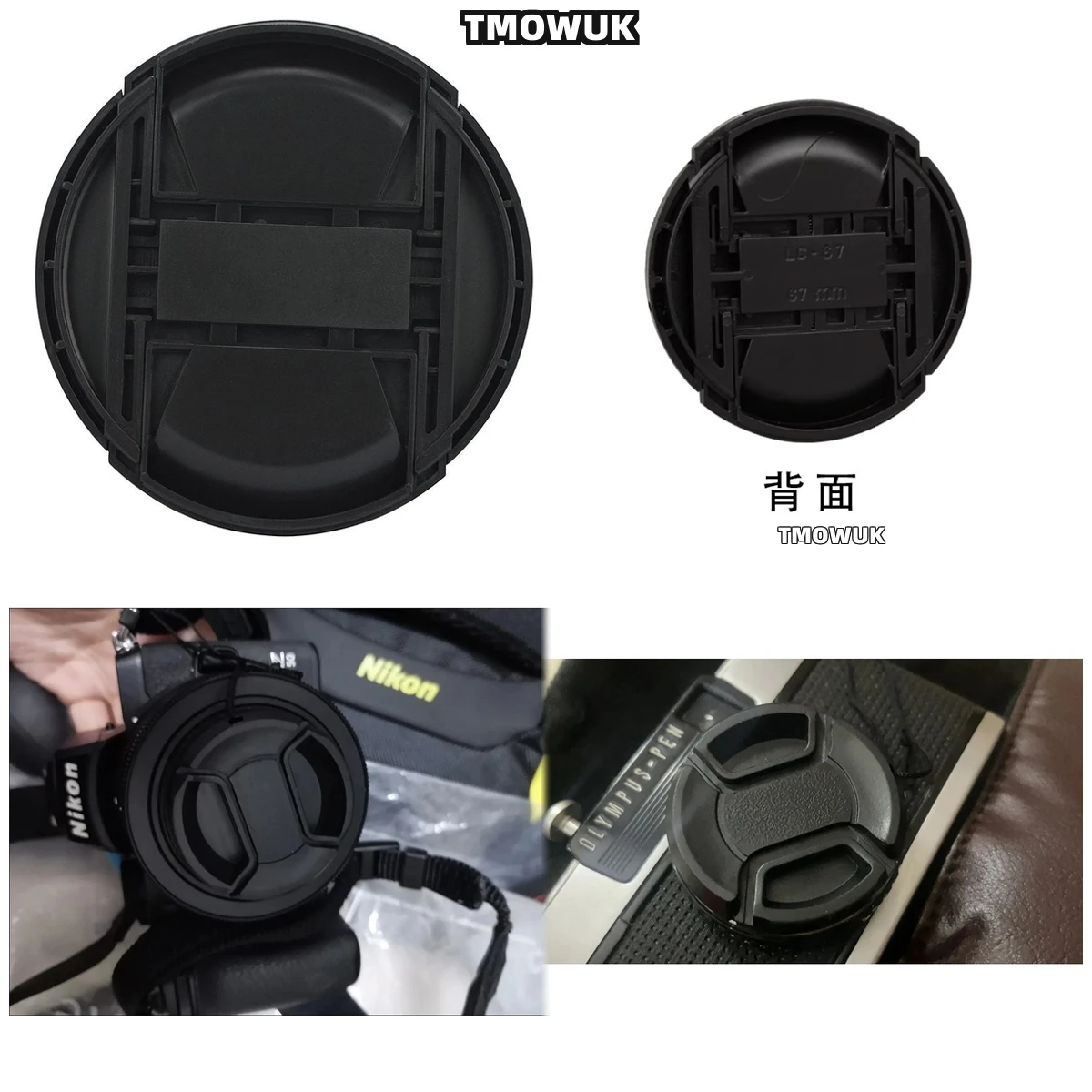 

For SONY A58 A7S3 A7R3 A7C II A450 A200 A57 A65 Camera Lens Cap Protective Cover Center Pinch Snap-on 49mm 52 55 58 62 67 72 77