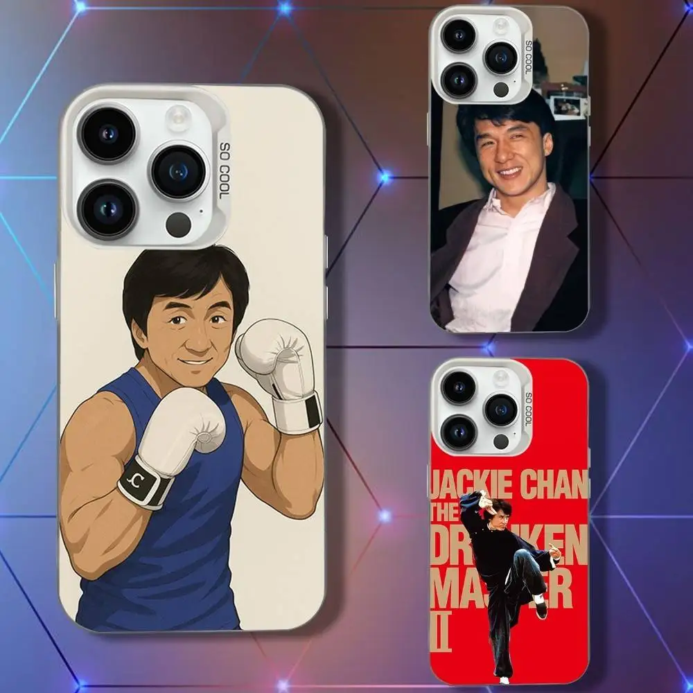 

Kong Fu J-Jackie Chans Phone Case For iPhone 16,15,14,13,12,11,Pro,XS,Max,Plus,Mini,SE White Candy Matte Shockproof Cover