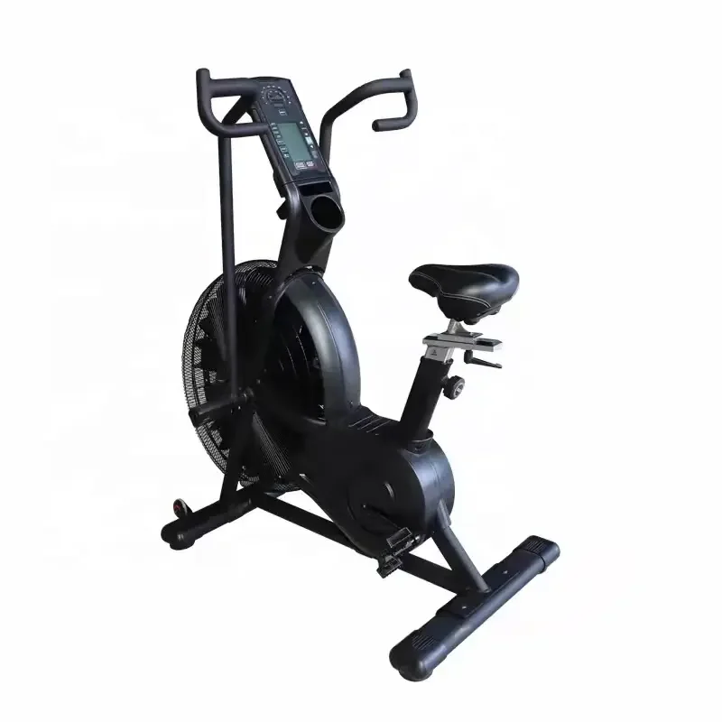 Bicicleta de asalto de bicicleta de aire para ejercicio de resistencia al viento comercial para quemar grasa y ejercicio aeróbico, bicicleta con ventilador de aire