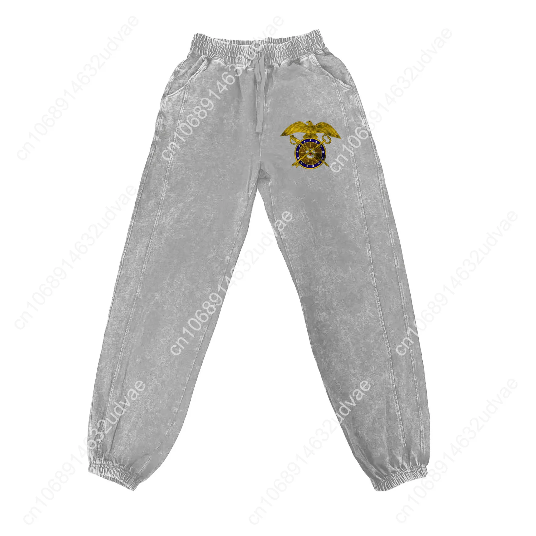 US Army Branch Quartermaster Corps Pants Man Woman Teenager Retro Vintage Trousers Cotton Elastic Customized Pant with Pocket