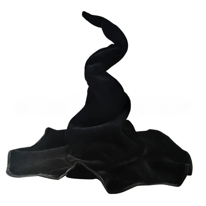 

Halloween Witch Hat Black Velvet Hat Witch Hat Magician Twist Hat Party Costume Supplies and Props 2025 New Trend
