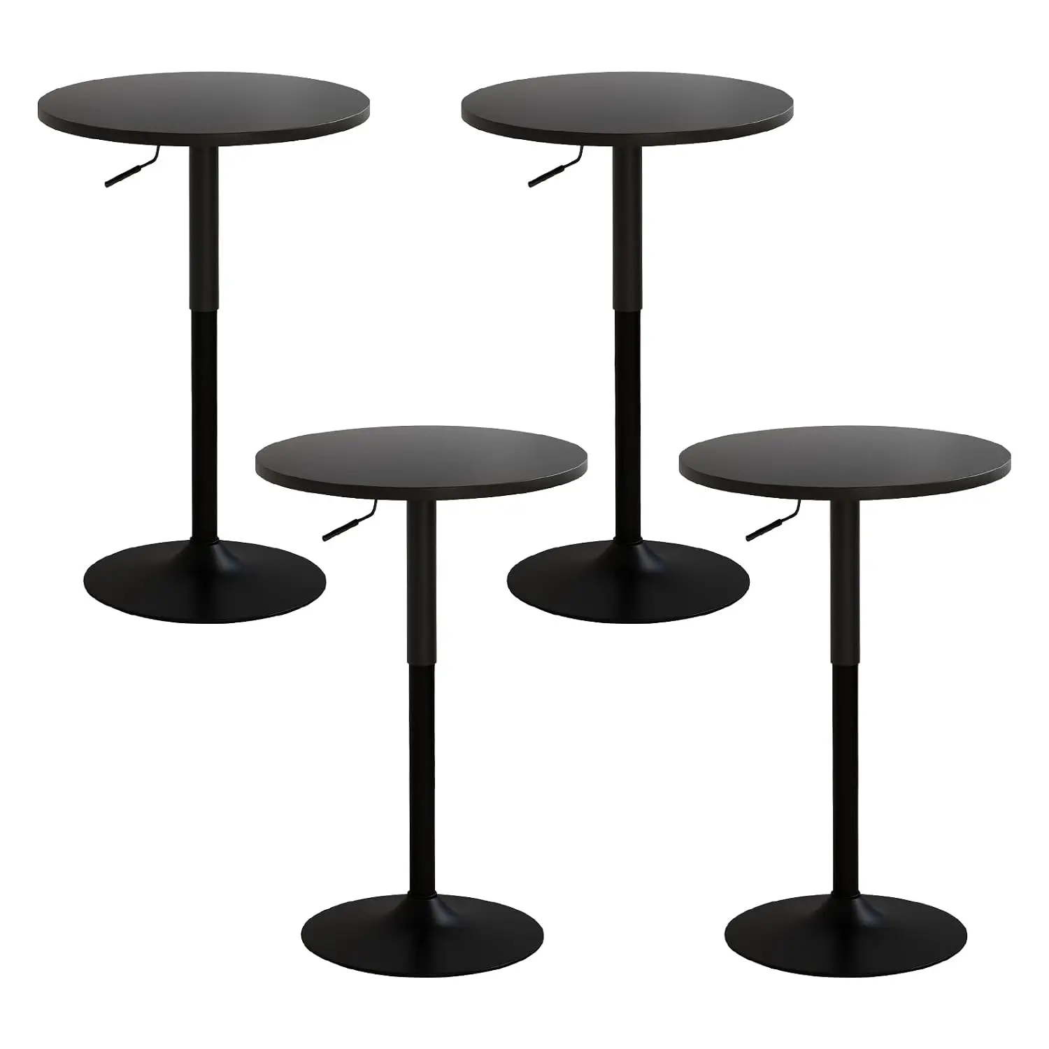 Adjustable Height Pub Table 27''-36'', Round Cocktail Tables for Parties, High Top Table for Bistro, Dining Room, Restaurant