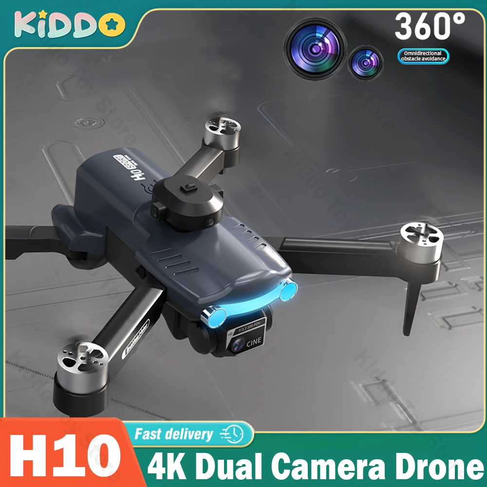 

H10 RC Drone with 4K Dual Camera Professional Optical Flow WIFI FPV Aerial Photography Drone Foldable Quadcopter Helicopter Gift