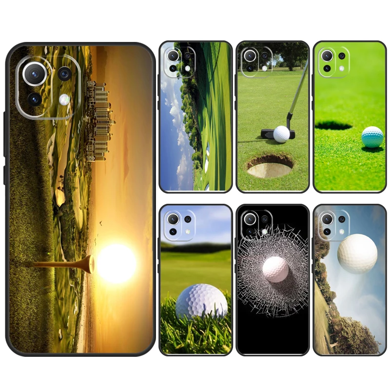 Sport Golf Ball Course Field Case For POCO X6 M6 Pro X5 X3 M5s F3 F5 Xiaomi 14 Ultra 12 13 Lite 11T 12T 13T Pro Cover