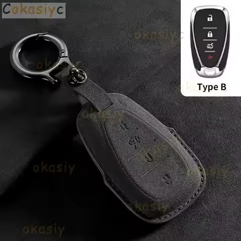 Suder Leather Car Key Case Cover for Chevrolet Malibu Camaro Cruze Traverse Spark Equinox Sonic Volt 3 4 5 Button Protect Shell