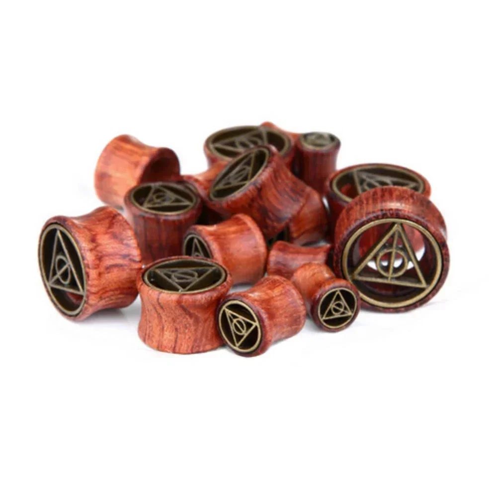 2Pc Wood Bronze Dea… - image