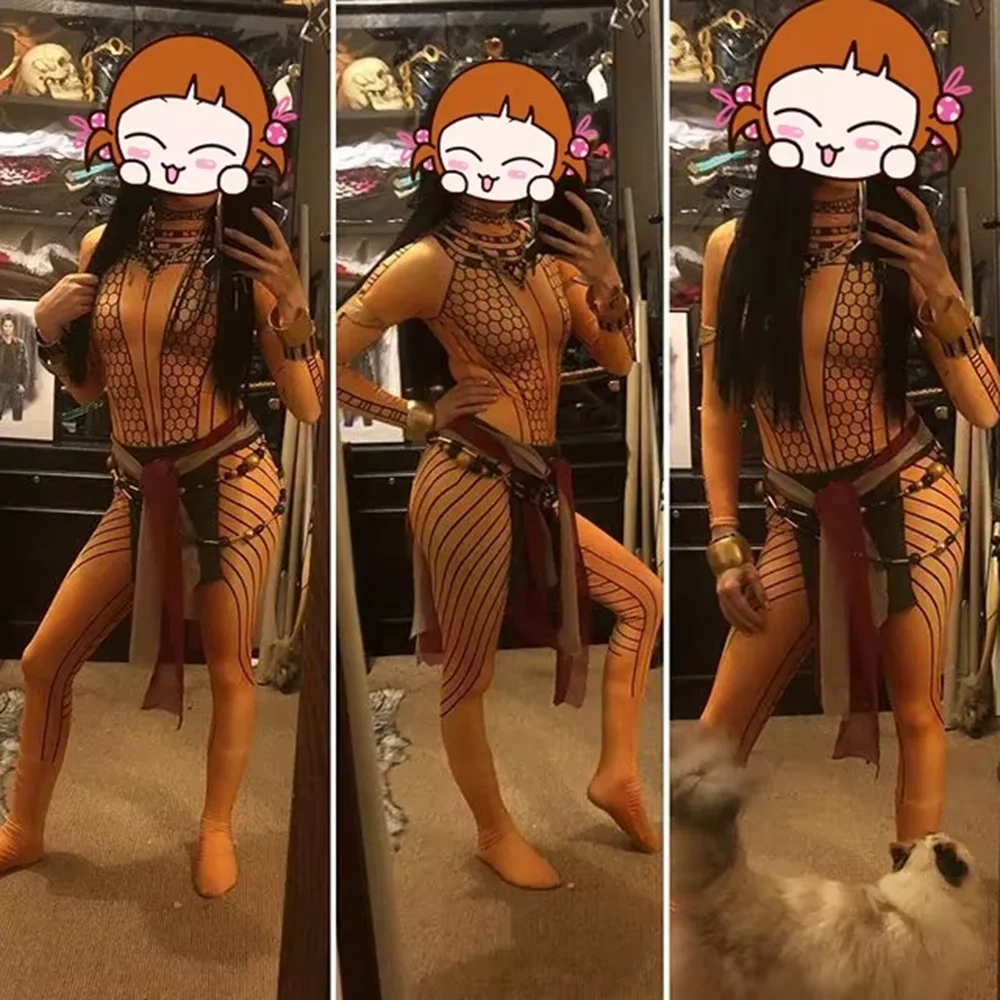 Adults The Mummy 2 Cosplay Costumes Female Woman Anck Su Namun Superhero Zentai Suit Halloween Bodysuit