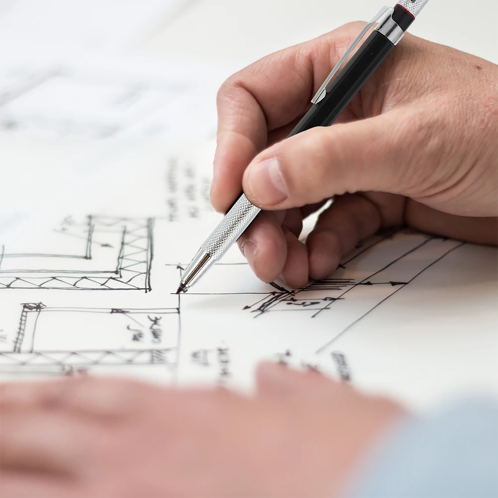 

3 Sets Pencils Marker Drawing Engineering Metal Mechanical Writing Black Woodworking