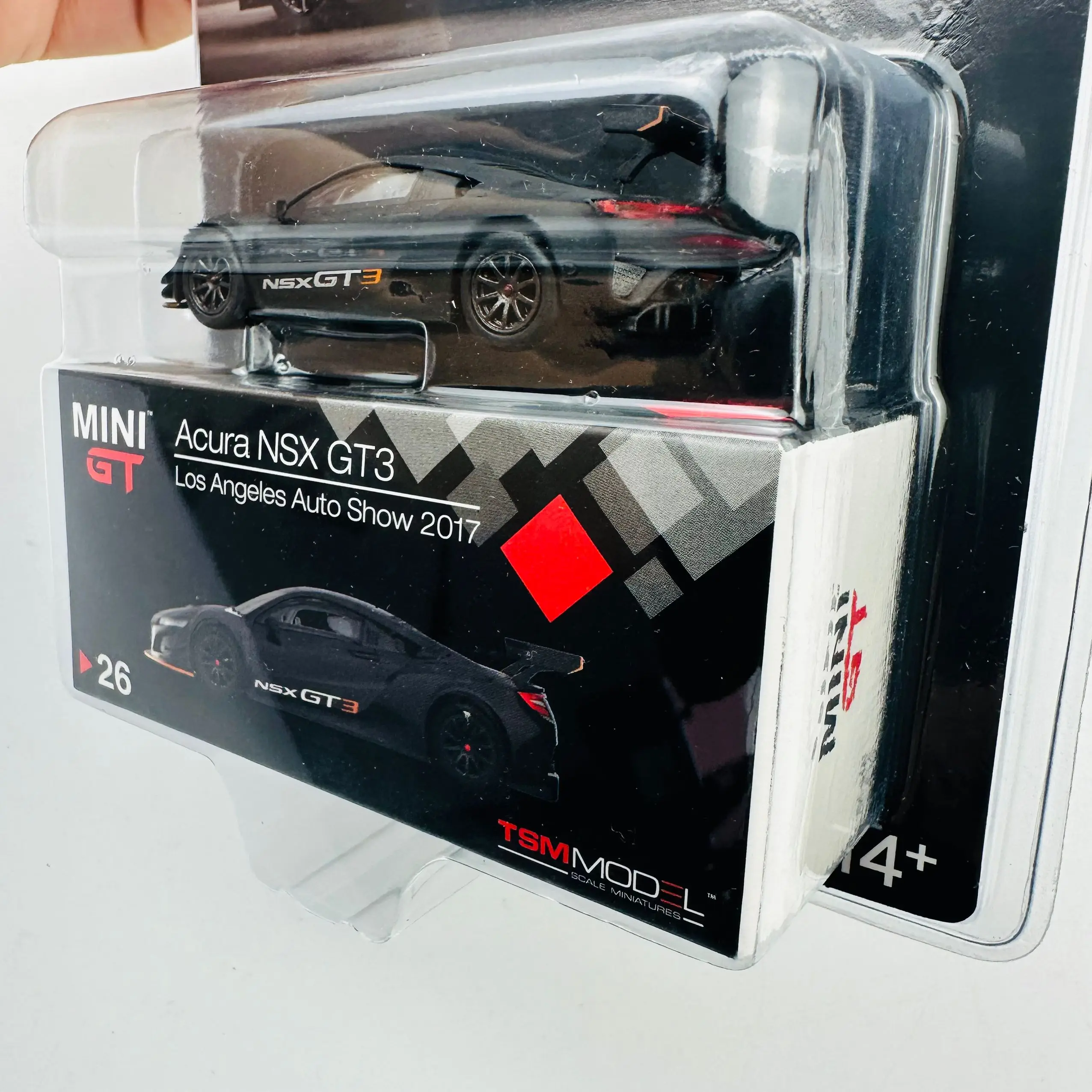 Tsm Mini Gt 1/64 Minigt 26 Nsx Gt3 Los Angeles Tonen 2017 Mj Gegoten Legering Automodelcollectie