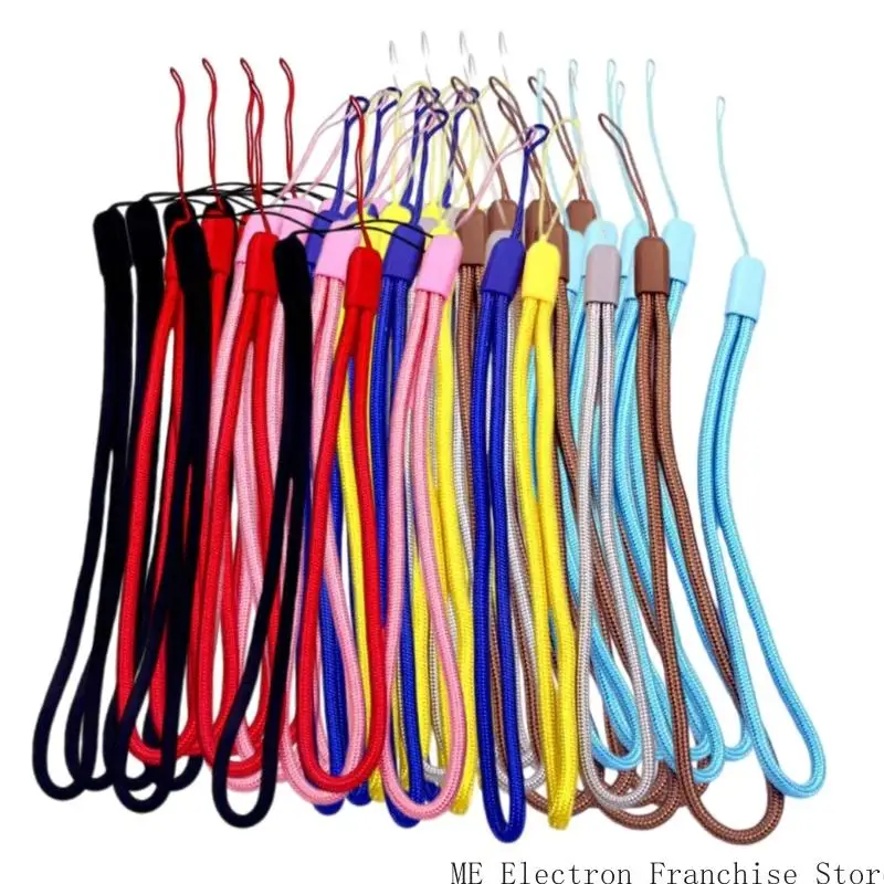 50Pcs Colorful Nylon Wrist Straps Hand Wrist Strap Lanyard For Keychain Phone Cameras Key Badge Holder USB Flash Drives