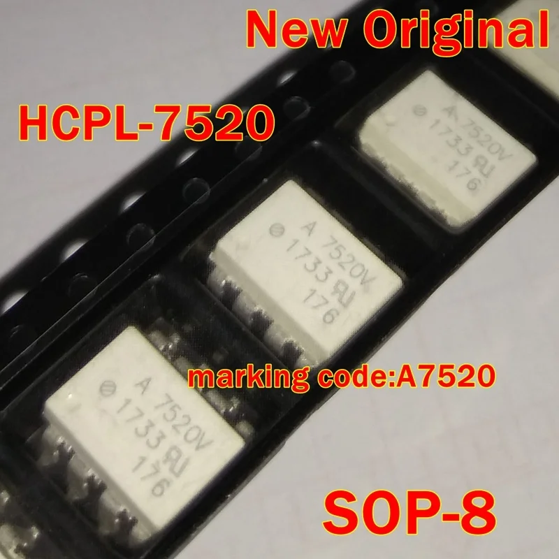 1Pcs to 100Pcs Hcpl-7520 Sop-8 New Original Marking Code:A7520 A7520V Isolated Linear Sensing Ic