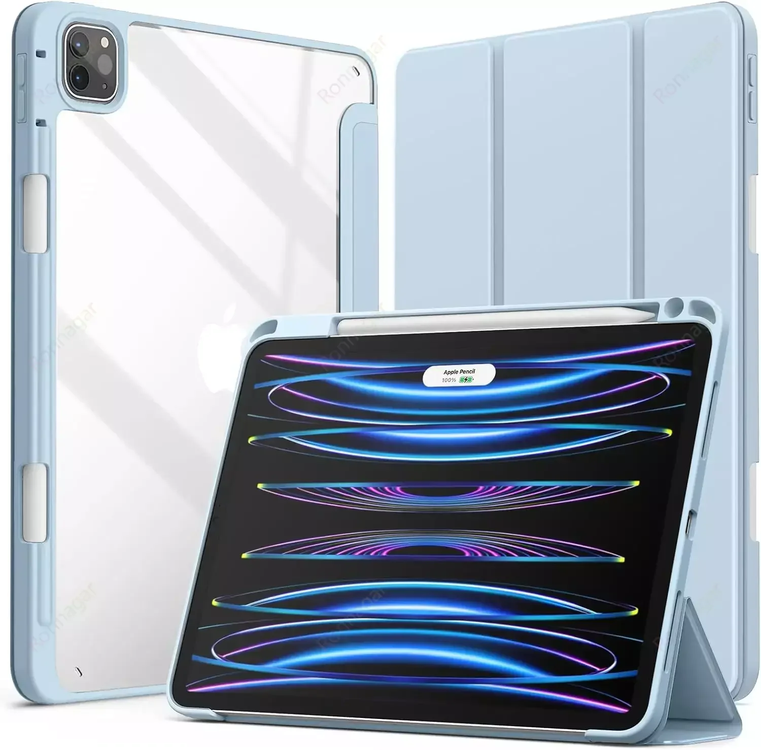 Smart Case voor iPad A16 A19 12e 11e generatie 2026 2025 2024 Air11 13 M4 M3 Air 8 7 6 Air 5 4 Pro11 13 M4 M5 M2 10e 9 8 7 10.2 10.5