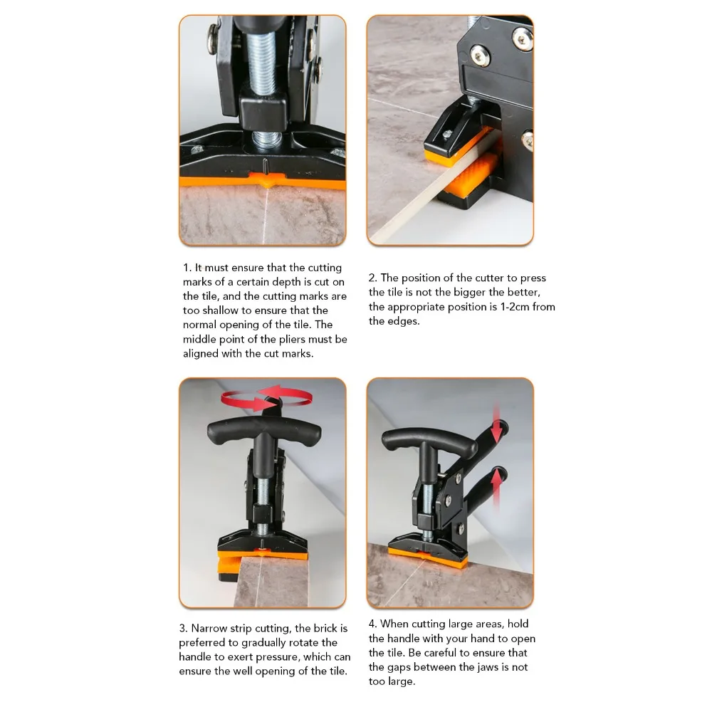 

Construction Tool Heavy Duty Tile Opener Upper Press Torsion Handle Tile Breaking Pliers Tile Divider Marble Tile