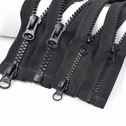 60-300cm 5# 8# Resin Zipper for Sewing Long Open-End Zippers with Single/Double Sliders Tent Coat Clothes Zip Repair Accessories