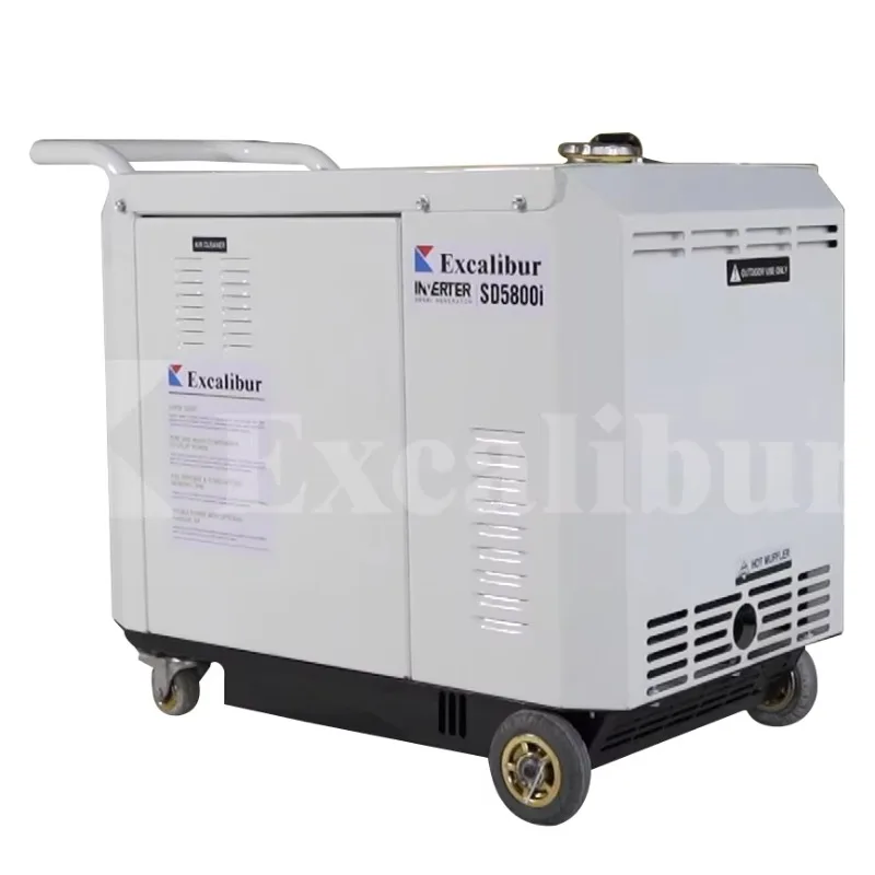 

New Design 50 60 Hz 5 kw 5.5 kw One Phase Three Phase Inverter Generator Silent die sel Generator for Home