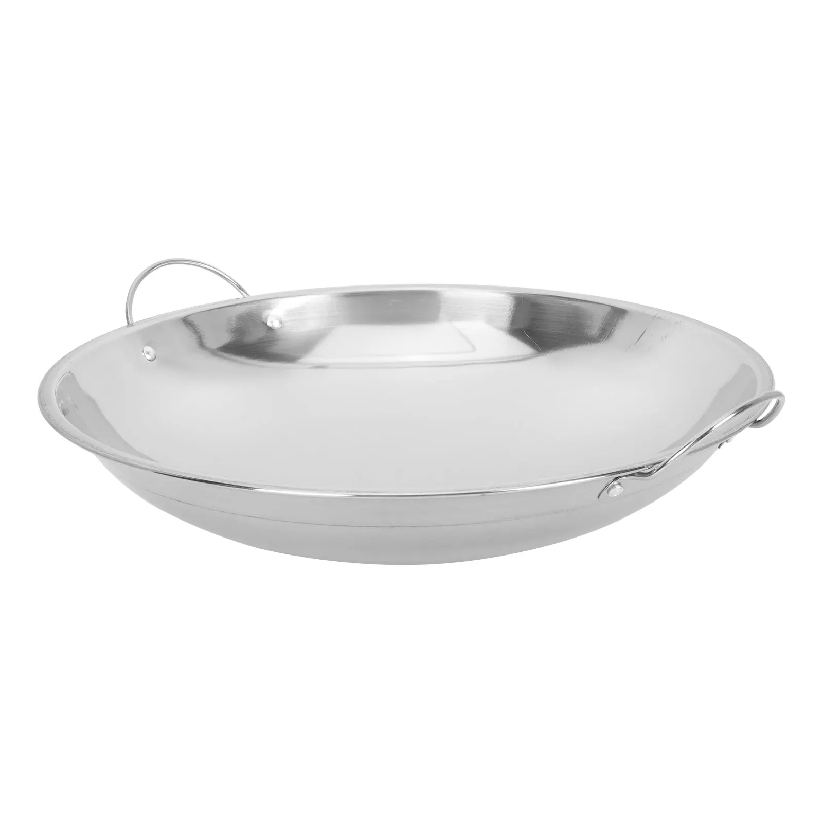 

Stainless Steel Pan Double Ear Thickened Alcohol Cooking Pot Household Reheating Pot For Noodle Cooking Wear Resistant
