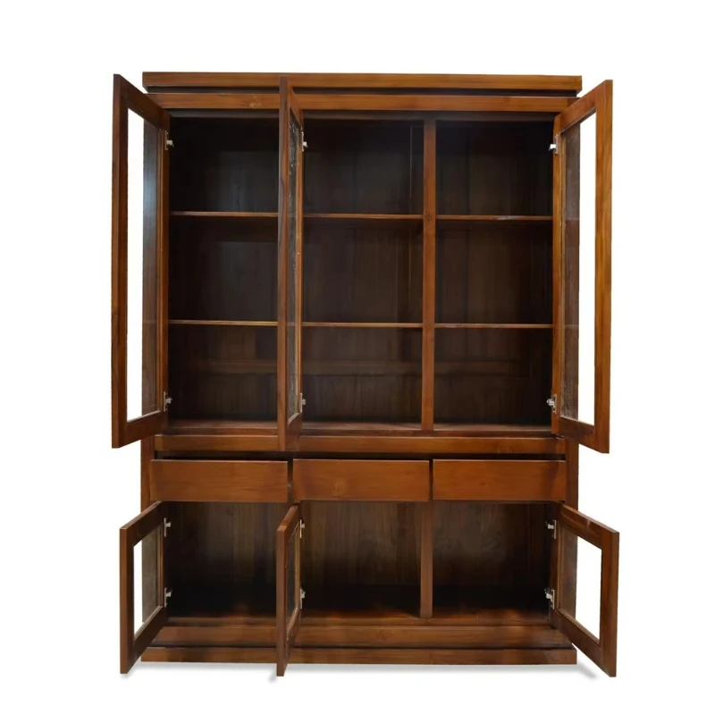 

Modern simple natural teak living room cabinet solid wood furniture