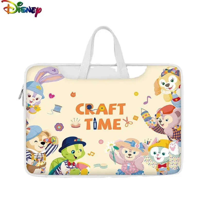 

Высококачественная сумка для компьютера из искусственной кожи Disney, подходит для хранения ноутбуков 15,6 16 14, милая сумка для документов с рисунком Даффи-медведя, официальная сумка для документов