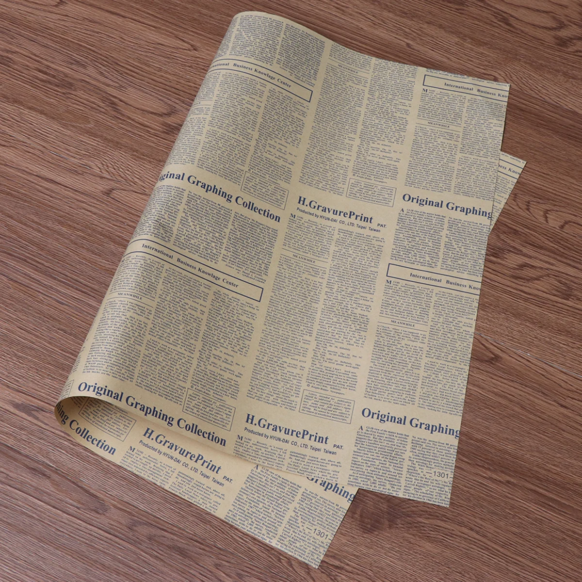

Wrapping Paper For Flowers Gift Vintage Kraft Newspaper Design Retro Packaging Craft Diy Birthday Wedding Party Favors