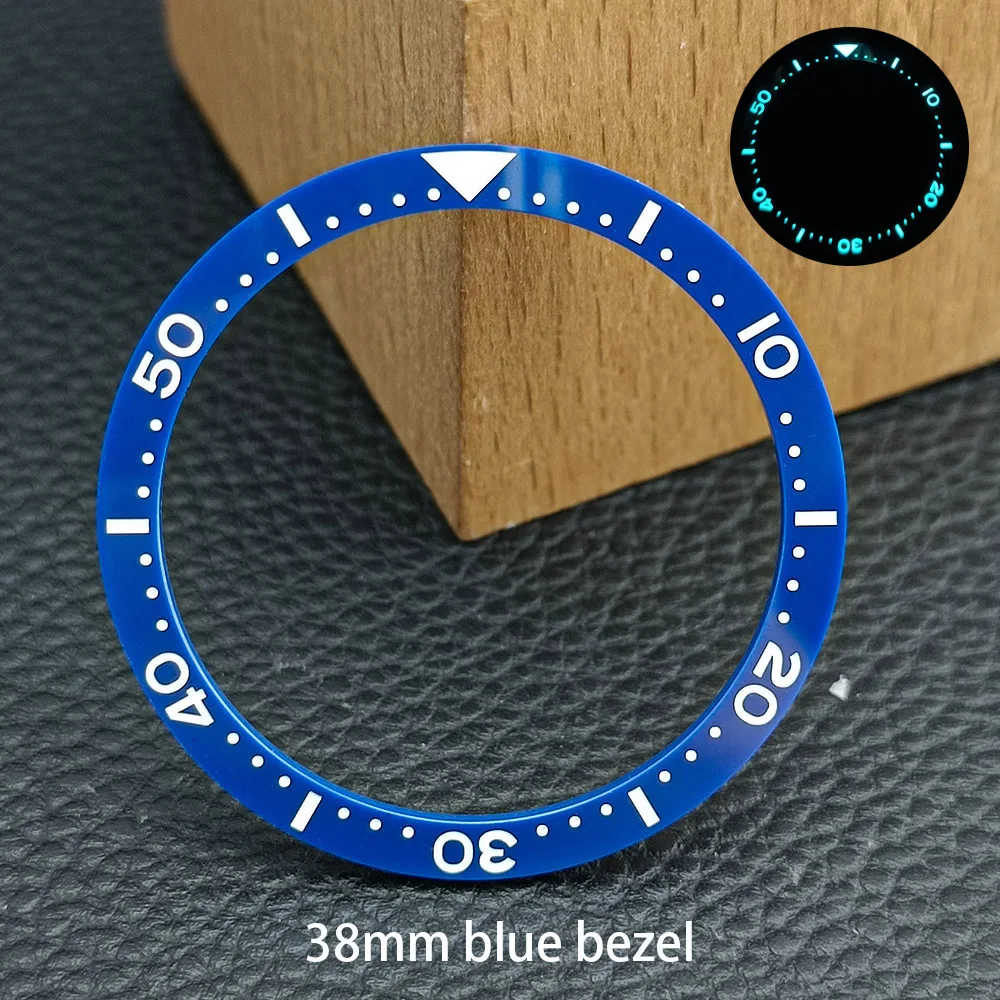 38*31.5mm Substitute Bezel Flat Ceramic Watch Insert Ring Celebrities Watch Accessories Luminous Bezel Watch Bezel Insert