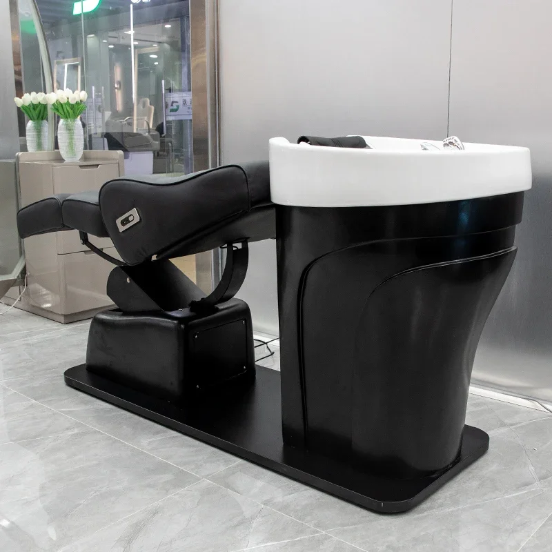 Simple Electric Shampoo Bed Washbasin Nursing Hairdressing Salon Chair Hair Washing Sillas Peluqueria Hairsalon Furniture