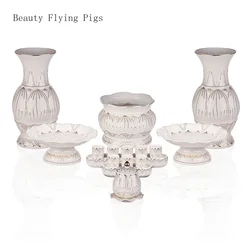 Ceramic White Lotus Buddha Set Water Supply Cup, Incense Stove, Fruit Plate, Small Wine Cup Offering Supplies feng shui