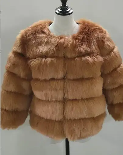 NEW Long Sleeve Fluffy Faux Fur Coat Winter Women Fashion Thick Warm Fuzzy Outerwear Female  Faux Fur Jacket