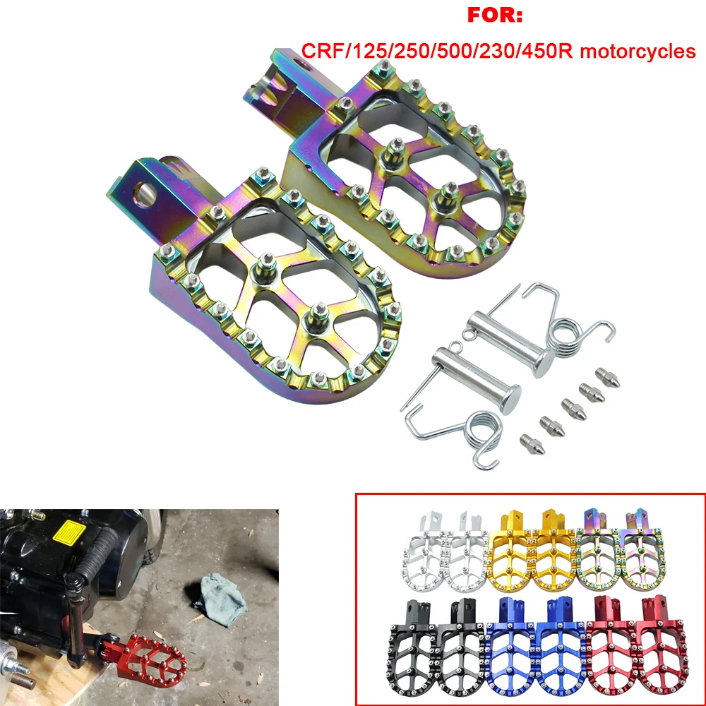 

Motorcycle CNC pedals are suitable for Honda CRF XR 50 70 110 125 CT200U M2R SDG DHZ SSR KAYO pit bikes