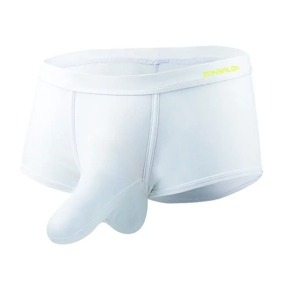 Jinshi Mens Sexy Front Opening Fly Access Briefs Low Rise Bulge Enhancing Pouch Bamboo Viscose Underwear Pack