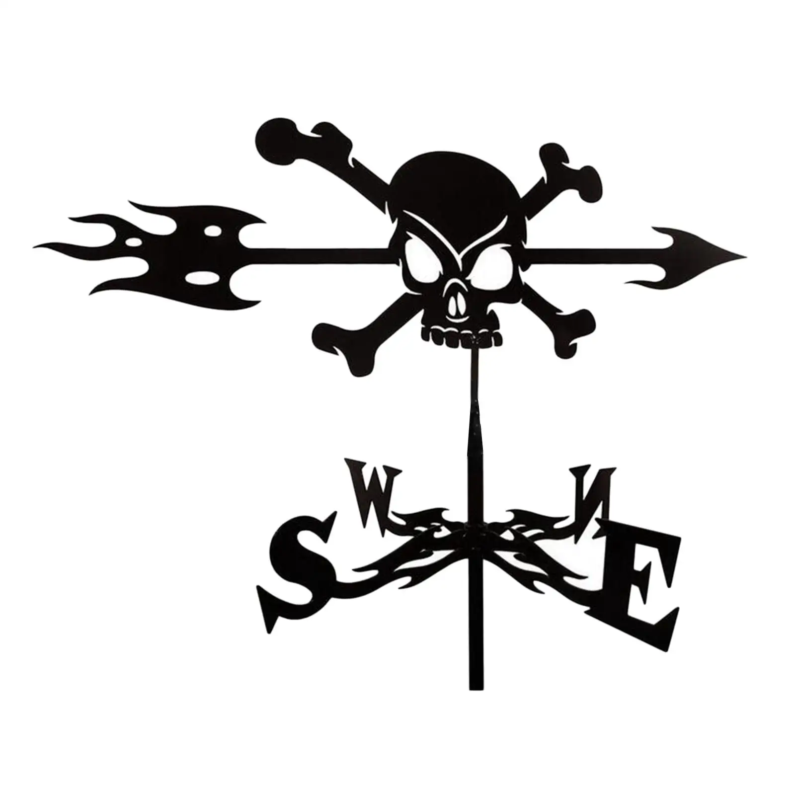 Vintage Look Iron Weather Vane Yard Roof Outdoor Bracket Weathervane Cupolas