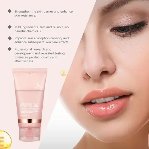 Collagen Peel-off Mask Night Wrapping Facial Mask Deeply Moisturizing Hydrating Firming Skin Facial Mask Daily Face Skin Care - Image 3