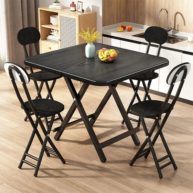 

Square Folding Cheap Compact Small Dining Room Table Sets