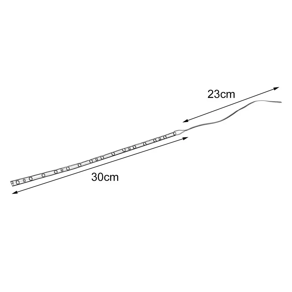 15LED Strip Light impermeabile Super Bright flessibile Strip Light Daytime Running Decoration Light per Auto Car Motorcycle Truck